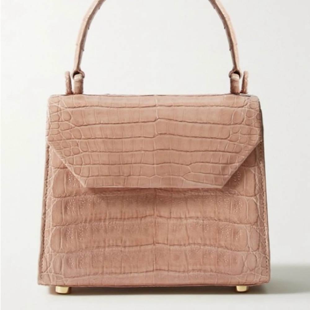 Nancy Gonzalez Mini Lili Crocodile Bag with Gold Hardware